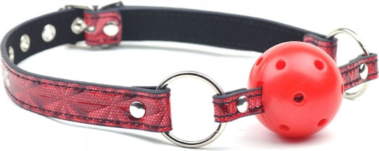 STD Φίμωτρο Breathable Gag Ball Red/Black