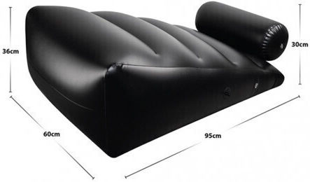 Nmc Dark Magic Ramp Wedge Inflatable Cushion Black