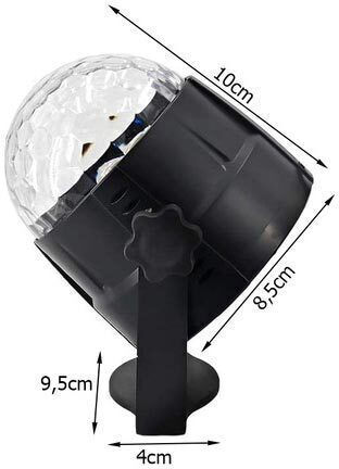 Proiector Lămpi Decorative Pentru Masă LED RGB Lumină De Petrecere 10x4x8.5cm