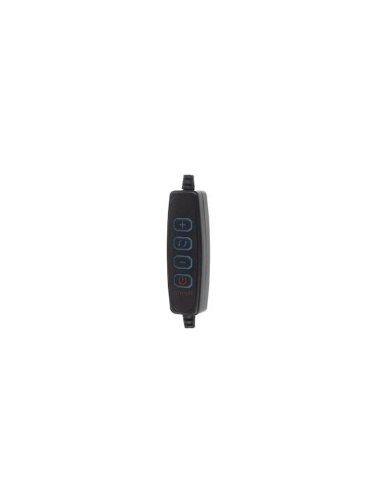 Izoxis LED Office Lamp with Flexible Arm and Clip in Black Color