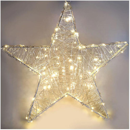 Stea Decorativă De Crăciun De Birou Cu Lumină LED Din Plastic 40x5x40cm