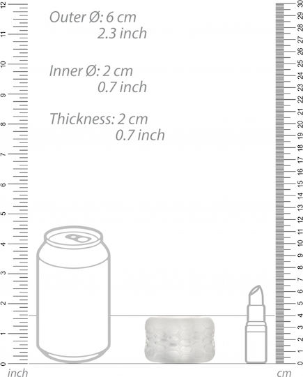 Shots Sono Reversible Masturbator & Bumper Clear