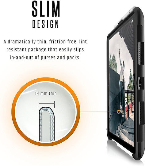 UAG Metropolis Flip Cover Ανθεκτική Μαύρη (iPad Air 2020/2022)