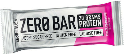 Biotech USA Zero Bar with Native Whey Isolate Proteinriegel mit 40% Protein & Geschmack Schokoladenmarzipan 20x50gr