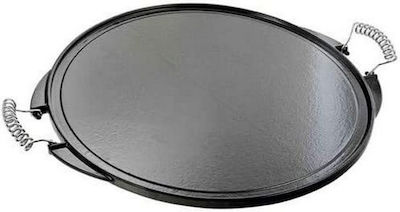 Vaello Baking Plate Double Sided with Cast Iron Flat & Grill Surface 32x32cm