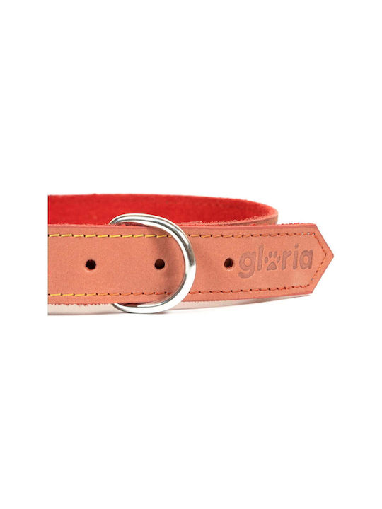 Gloriapets Oasis Dog Collar Leather In Red Colour 12mm x 35cm