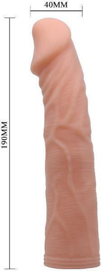 Baile Strap-on with Dildo Harness with Dildo 18.8cm in skin color