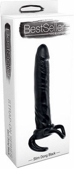 Toyz4lovers Bestseller Slim Dong Harness με Dildo σε Μαύρο Χρώμα