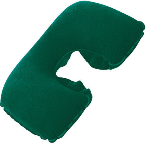 Bestway Flocked Air Neck Inflatable Travel Pillow 46x28x10cm Green 67006 15333