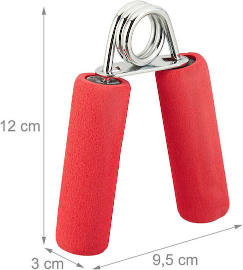 Relaxdays Crush Grippers 2pcs Red with Resistance up to 40kg