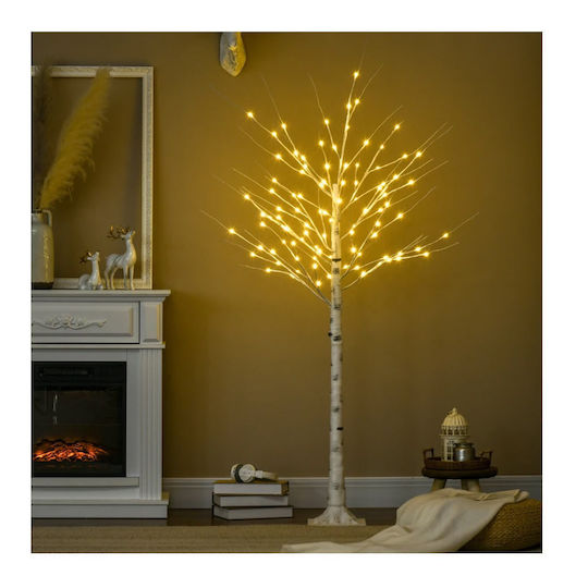 cu lumină LED Decorațiune de Crăciun Brad Aspect natural 180cm. Electric Alb