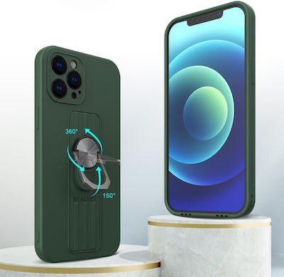 Hurtel Ring Back Cover Σιλικόνης Κόκκινο (Galaxy A73)