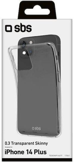 SBS Skinny Back Cover Silicone Transparent (iPhone 14 Plus)