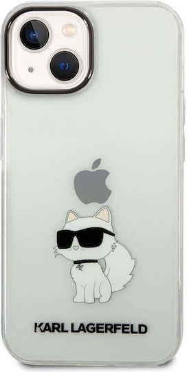 Karl Lagerfeld Choupette Back Cover Silicone Transparent (iPhone 14 Plus)