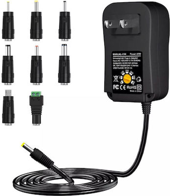 Reglabil Universal Adaptor de alimentare 6 până la 24V 6.8A 163.2W cu 8 mufe (05.007.0053)