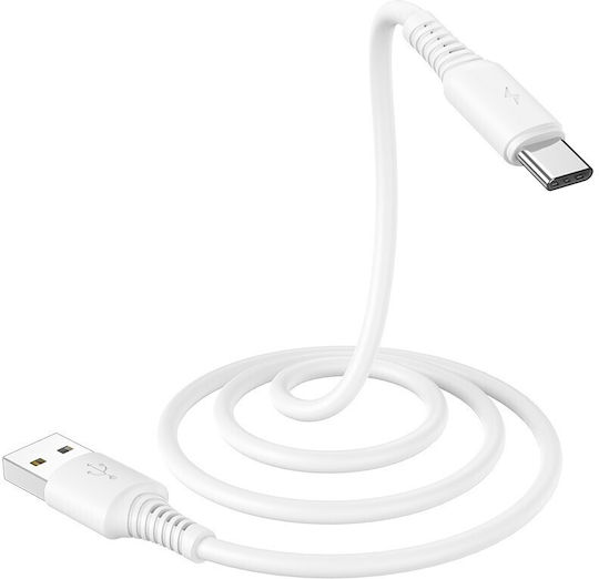 Borofone Harmony BX55 USB 2.0 Kabel USB-C männlich - USB-A Weiß 1m