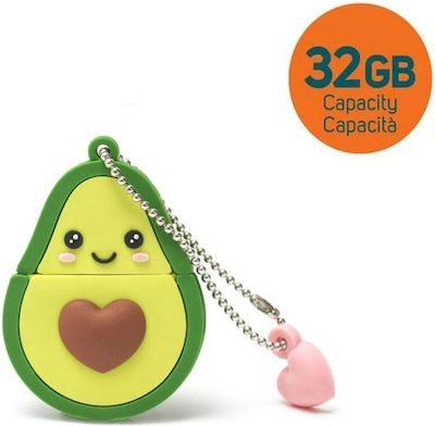 Legami Milano Avocado 32GB USB 3.0 Stick Multicolour