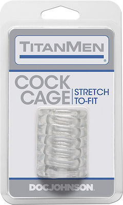 Doc Johnson TitanMen Tools Cock Cage Extensie Penis Transparent 3504-03-CD