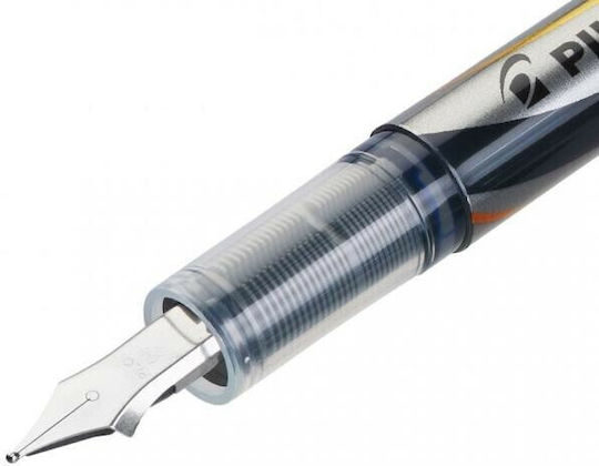 Pilot VPEN Writing Pen Medium 0.5mm Gray with Blue Ink and with 3 Replacement Nibs