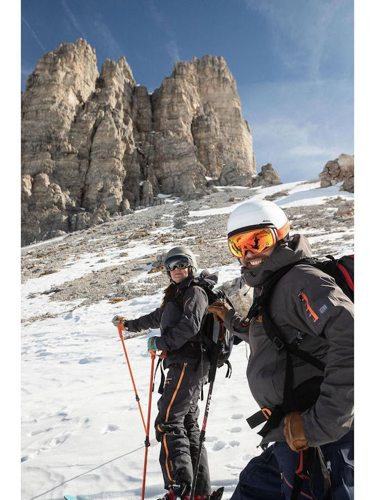Alpina Jack Q-Lite Masca de schi și snowboard Pentru adulți Alb cu Lentilă în culoarea Galben