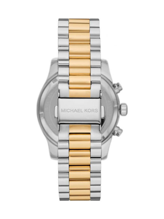 Michael Kors Lexington Damen Uhr Chronograph mit Gold Metallarmband