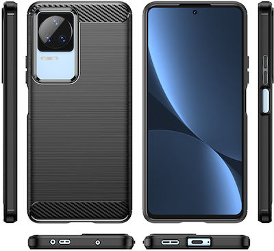 Hurtel Carbon Flexible Back Cover Σιλικόνης Μαύρο (Poco F4 5G)