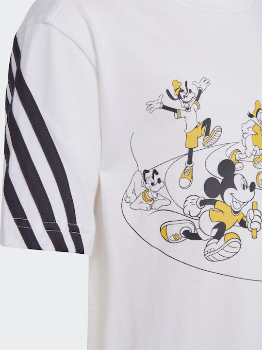 Παιδικό Σετ με Σορτς Καλοκαιρινό 2τμχ Λευκό x Mickey Mouse
