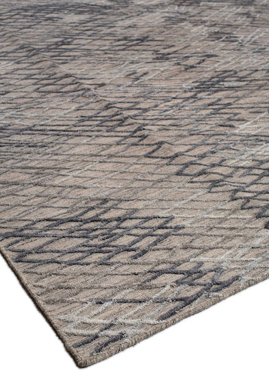 Naf Naf Galleria ZR-364 Χειροποίητο Χαλί Ορθογώνιο Dark Grey 200x250cm
