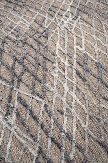 Naf Naf Galleria ZR-364 Χειροποίητο Χαλί Ορθογώνιο Dark Grey 200x250cm