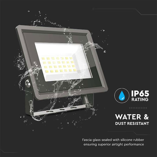 V-TAC Waterproof LED Floodlight 20W Cold White 6500K IP65