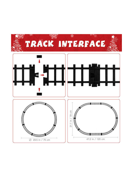 Iluminată De Crăciun Figurină cu Muzică Christmas Train