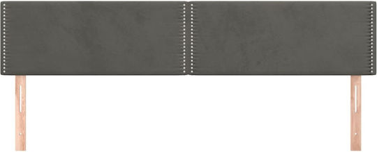 vidaXL Fabric Bed Headboard Dark Gray 100x78cm