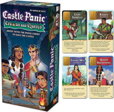 Fireside Game Expansion Castle Panic: Crowns and Quests for 1-6 Players 12+ Years (EN)