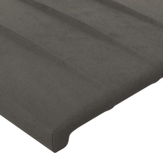 vidaXL Fabric Bed Headboard Dark Gray 103x88cm
