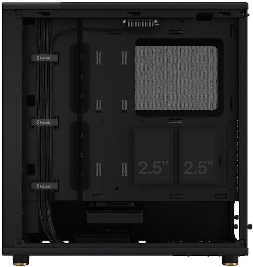 Fractal Design North Gaming Midi Tower Computer Case with Side Window Charcoal Black