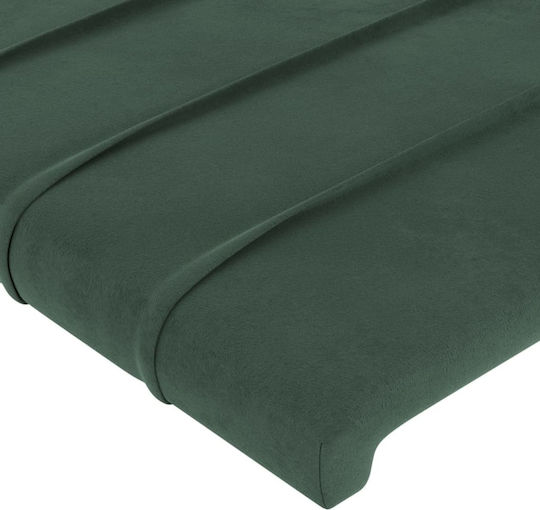 vidaXL Stoff Kopfstütze für Betten Dunkelgrünes 144x78cm
