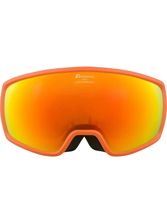 Alpina Double Jack Q-Lite Μάσκα Σκι & Snowboard Παιδική με Φακό Καθρέπτη Alpina Double Jack Q-Lite Μάσκα Σκι & Snowboard Παιδική με Φακό Καθρέπτη