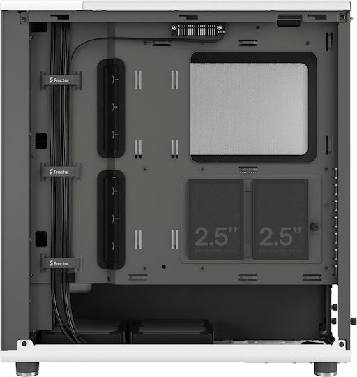 Fractal Design North Gaming Midi Tower Computer Case with Side Window Chalk White