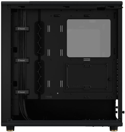 Fractal Design North Gaming Midi Tower Computer Case with Side Window Charcoal Black TGD