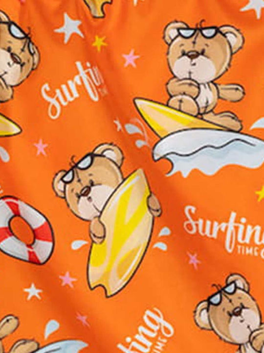 Tortue Kids Swimwear Swim Shorts Orange