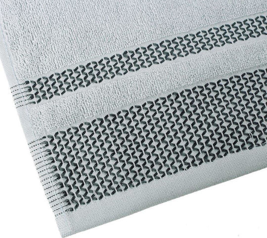 Cryspo Trio 3-tlg. Set Badetücher Alvor Grey Gewicht 550gr/m²