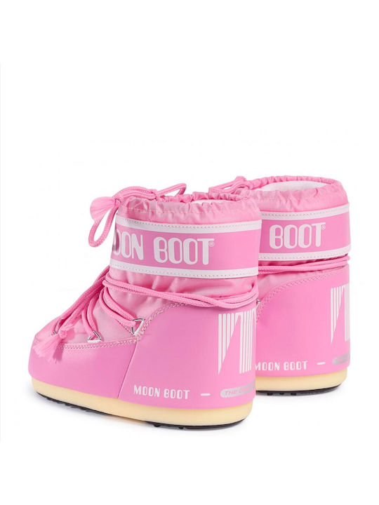 Moon Boot Snow Boots with Laces Pink