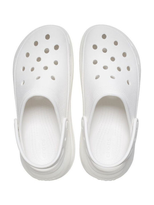 Crocs Classic Mega Crush Анатомични Клоги Бял
