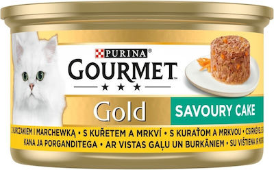 Gourmet Gourmet Gold Υγρή Τροφή Γάτας σε Κονσέρβα με Κοτόπουλο Savoury Cake 85gr