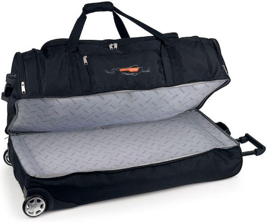 Gabol Extra Grande Week Eco Soft Sack Voyage 116lt Black with Wheels Fabric L83xW36xH39cm