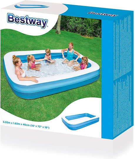 Bestway Swimming Pool 850L Inflatable 305x183x46cm Blue