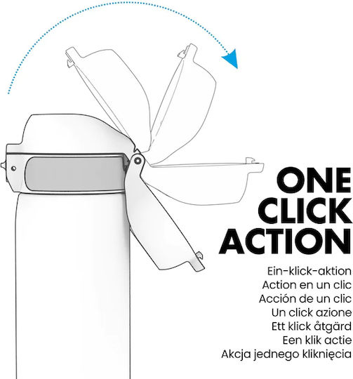 Ion8 Gamer Kids Water Bottle Plastic Non Spill 600ml (Various Designs)