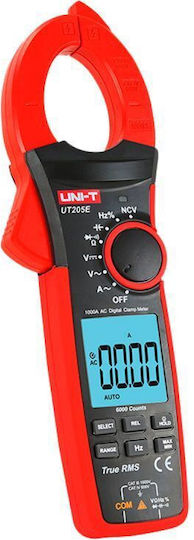 Uni-T Clamp Meter Digital 1000A AC True RMS with Test Leads UT205E