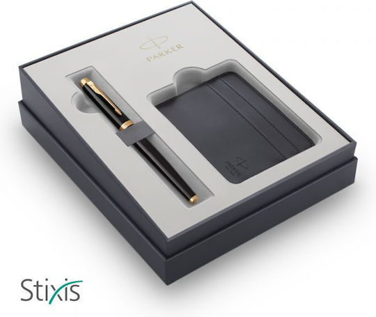 Parker I.M. Core Fountain Pen Fine Black Steel with Black Ink