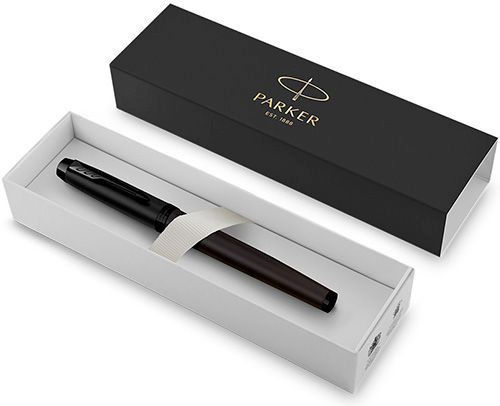Parker Schreibfeder Mittel Schwarz aus Messing